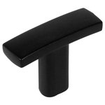 Cosmas - Cosmas 2363FB Flat Black Subtle Arch Cabinet T Knob - Manufacturer: Cosmas