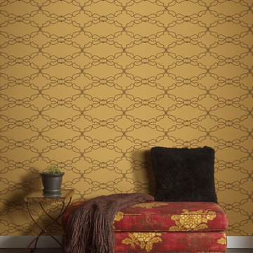 aronel romance wallpaper in custom toasted almond