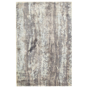 Modern Hand-Made Bamboo Silk Indo Rug 2'x3', Available, Different Sizes