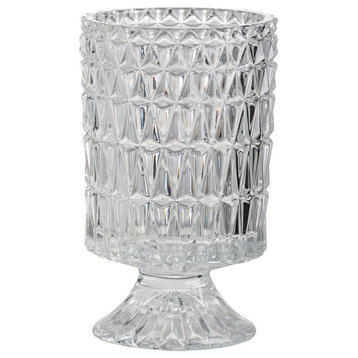 Glass Vase, 4x7.5" Set of 3