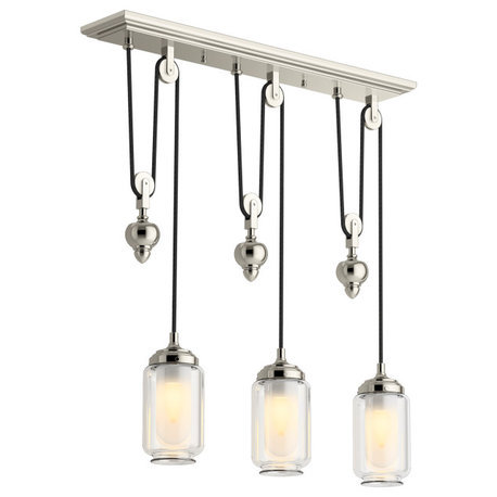 Kohler Lighting 22659-CH03 Artifacts 27"W 3 Light Adjustable - Polished Nickel