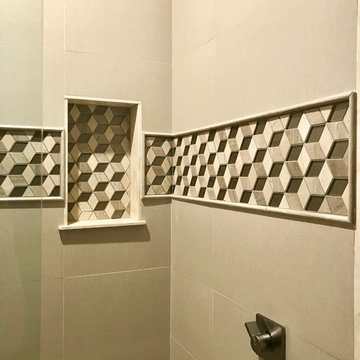 3D Geometric Guest Bath Niche