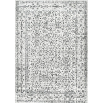 Medieval Tracery Area Rug, Gray, 9'10"x14'