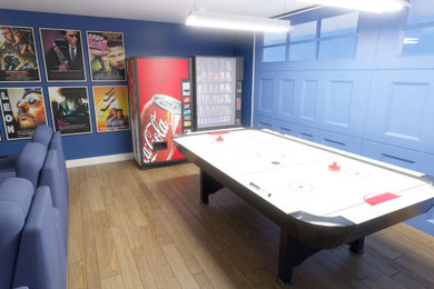 Example of a family room design in Other