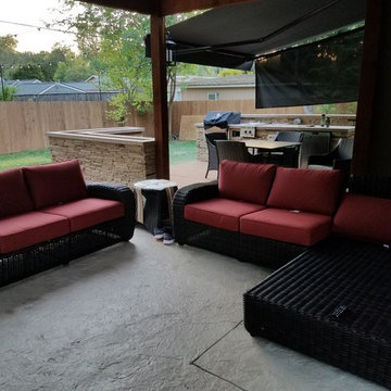 Outdoor Living Combination Space in Northwest Austin, TX