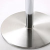 Fano White Stainless Steel Adjustable Barstool - White