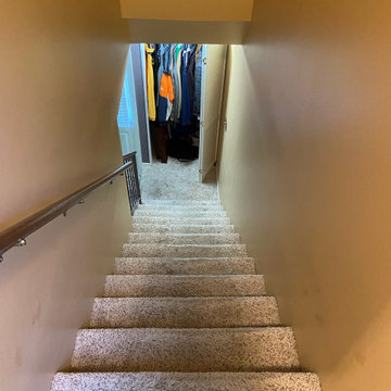 Ultra Modern Horizontal Stainless-Steel Bar Staircase