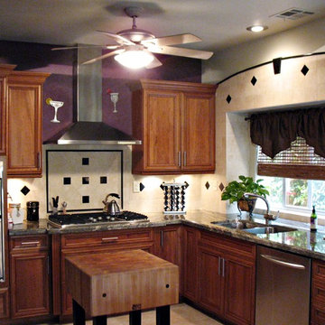Wine Lover's Cherrywood Kitchen