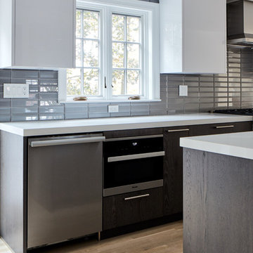 High Gloss Wall Cabinets | Milton Point Renovation