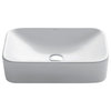 Elavo Ceramic Rectangle Vessel White Sink