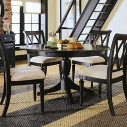 American Drew 919-701R-SET Camden Black - Round Dining Table Set Camden - Black - Dining Tables