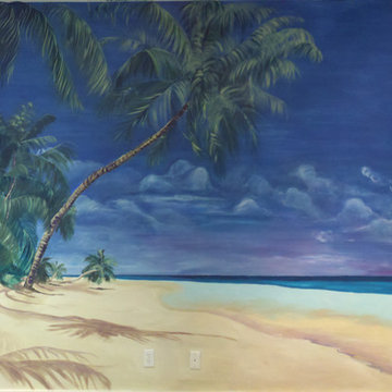 Bedroom Beach Mural