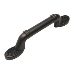 Cosmas - Cosmas 4577ORB Oil Rubbed Bronze Cabinet Pull, 3" Hole Centers, Set of 10 - Cabinet And Drawer Handle Pulls