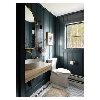 Benjamin Road - Rustic - Powder Room - Portland Maine - by Jamie Keskin ...