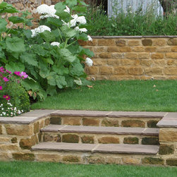 Autumn Brown Sandstone Step Treads - Paving, Stones & Walling