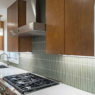 75 Beautiful Mid Century Modern Kitchen With Quartz Countertops