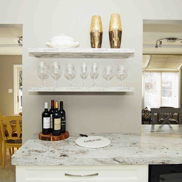 White U-shaped Kitchen