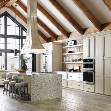 Omega Cabinetry: Transitional Kitchen with Custom Cabinets