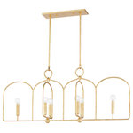 Mitzi by Hudson Valley Lighting - Mallory 6-Light Island Light Pendant, Gold Leaf Finish - Features:
