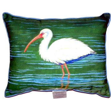 Dick's White Ibis Extra Large Zippered Pillow 20x24