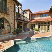 saltillo tile, stucco, and decks