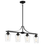 Minka Lavery - Shyloh 4-Light Ceiling Light in Coal - This 4-light ceiling light comes in a coal finish. It measures 32" wide x 14" high. This light uses four standard dimmable bulbs up to 60 watts each.Damp rated: Light can be used in humid environments like bathrooms or covered outdoor areas.  This light requires 4 , 60W Watt Bulbs (Not Included) UL Certified.