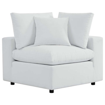 Commix Sunbrella� Outdoor Patio Corner Chair White -4907