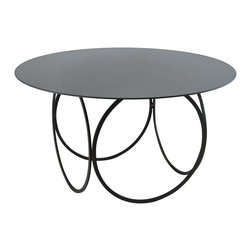 CUSTOM METAL CREATION - Steel Ring Coffee Table - Table Basse
