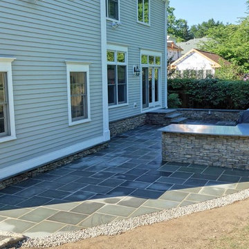 Outdoor Living Space - Bluestone, Patio, Outdoor Kitchen, Fire Place, Bar