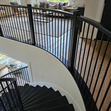 Project #130 | Curved Staircase with Wraparound Balcony