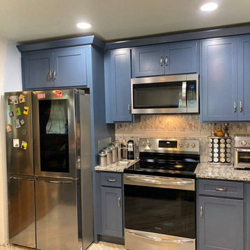 Custom Blue Cabinetry