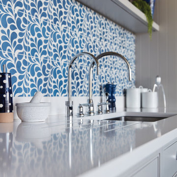 Blue Fitted Kitchen