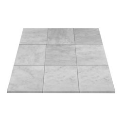 Carrara Marble Italian White Bianco Carrera 6x6 Marble Tile Honed - Home Accessories & Decor