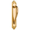Divenci Door Pull Handle On Plate 12", Brass Door Pulls. One piece