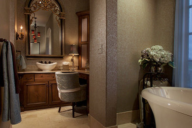 Example of a classic bathroom design in Other