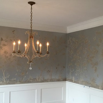 Tree Mural: Silverleaf Finish with Birds, Trees and Foliage