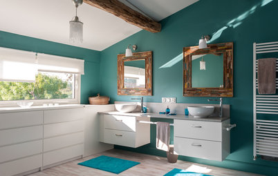 Avant/Après : Un grenier transformé en un "salon de bains" cosy