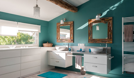 Avant/Après : Un grenier transformé en un "salon de bains" cosy