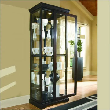 20994 Pulaski Furniture Accents And Curios Two Way Sliding Door Curio