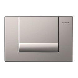 Geberit Brushed Nickel Tango Flush Plate - Bathroom Fixtures