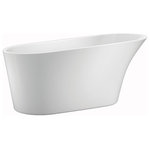 Canyon Bath - Pease 64-inch Roll Top Acrylic Bathtub - A 64" freestanding roll top acrylic bathtub, chrome drain is included.