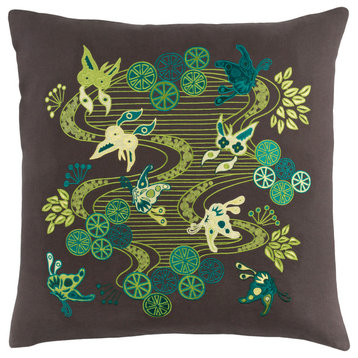 Chinese River Pillow 20x20x5, Polyester Fill