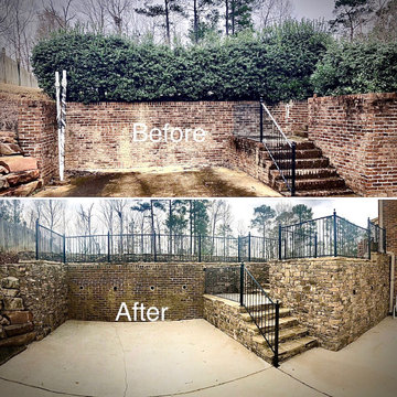 Retaining Wall Repair and Stone Veneer