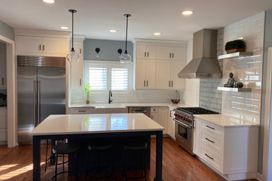 Minimalist kitchen photo in Chicago