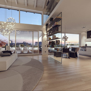 UN ATTICO IN STILE LOFT IN MILANO