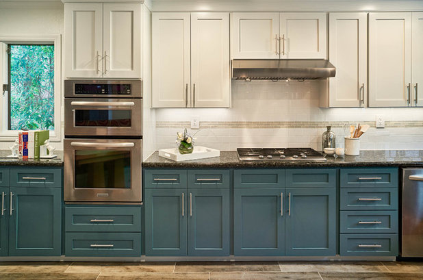 Transitional Kitchen by Sabrina Alfin Interiors