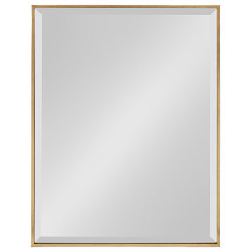 Rhodes Framed Wall Mirror, Gold, 18.75x24.75