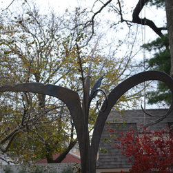 New House Arts - "Unfurling" - Garden Statues And Yard Art