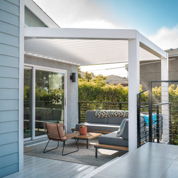 Residential: Slatted Roof Pergola on Deck in San Diego, CA