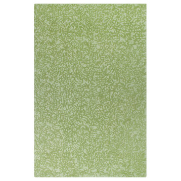 Crackle Wool Hand Tufted 5'x8' Rug, Grass